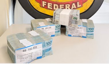 PF apreende R$ 500 mil em espécie após candidato fazer saque em agência bancária em Santa Catarina