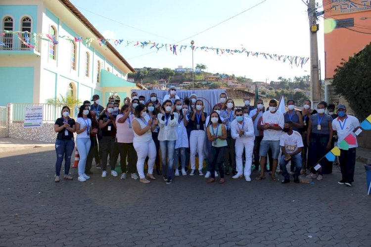 Materlândia encerra a primeira dose da vacina contra o Corona Vírus com um belíssimo evento, a Olimpíada da Vacinação contra a COVID 19