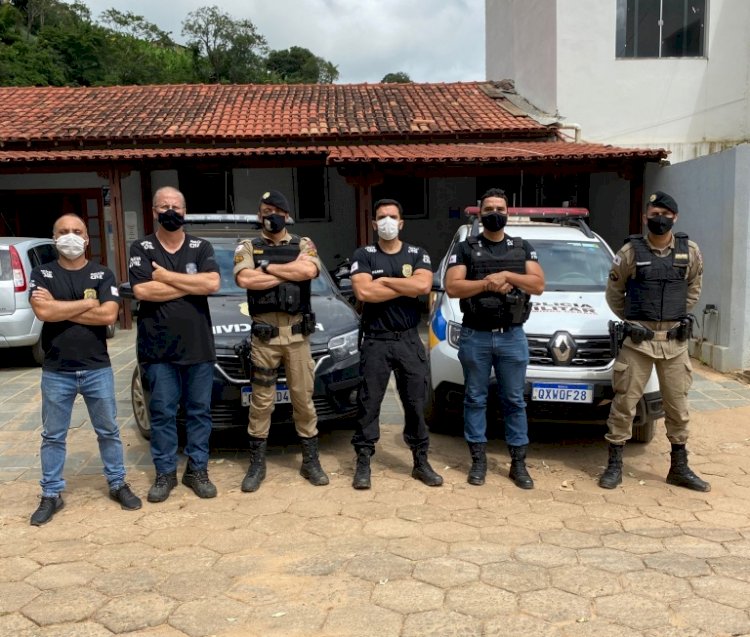 Polícias Civil e Militar prendem homem por descumprir medida protetiva em São Pedro do Suaçuí