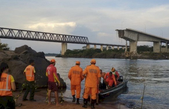 Sobe para 13 total de mortos após queda de ponte entre Tocantins e Maranhão
