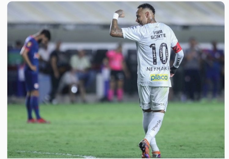 NOVA LESÃO? Neymar atualiza torcida do Santos após desconforto na coxa na semifinal do Paulista